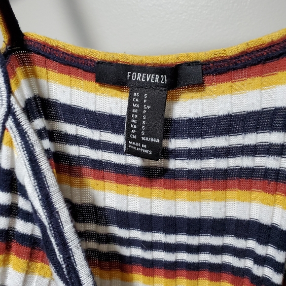 Forever 21 Striped Bodysuit - S/M - Picture 2 of 3